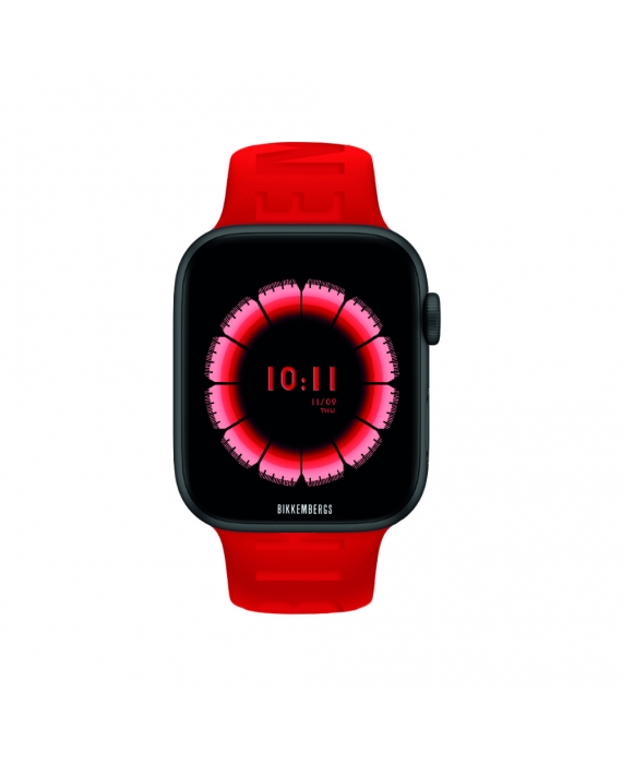 Orologio Unisex Smartwatch Bikkembergs Small Size Dial 3D Silicone Rosso BK26