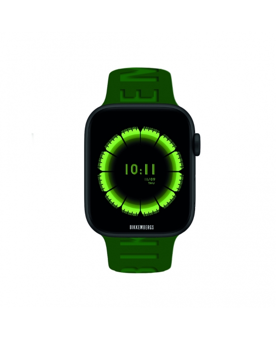 Orologio Unisex Smartwatch Bikkembergs Small Size Dial 3D Silicone Verde BK27